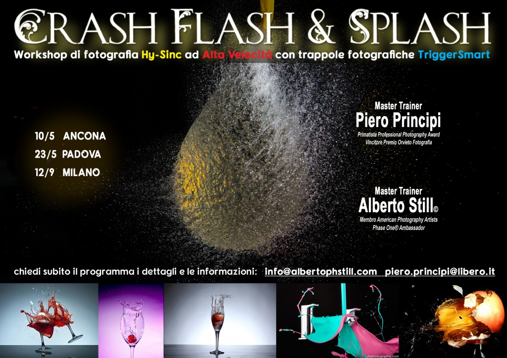 Workshop di fotografia Hy-Sinc 'Crash Splash & Flash' con TriggerSmart