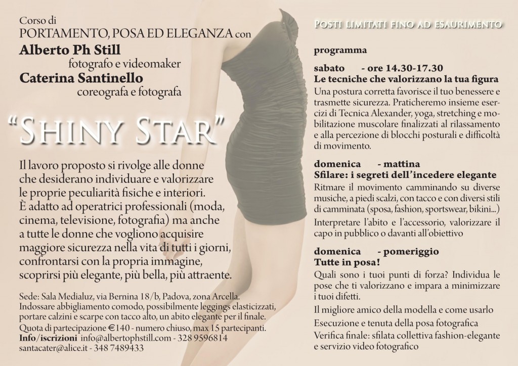 Shiny Star Stage Corso Portamento Posa Eleganza flyerP&E_C-2 2015