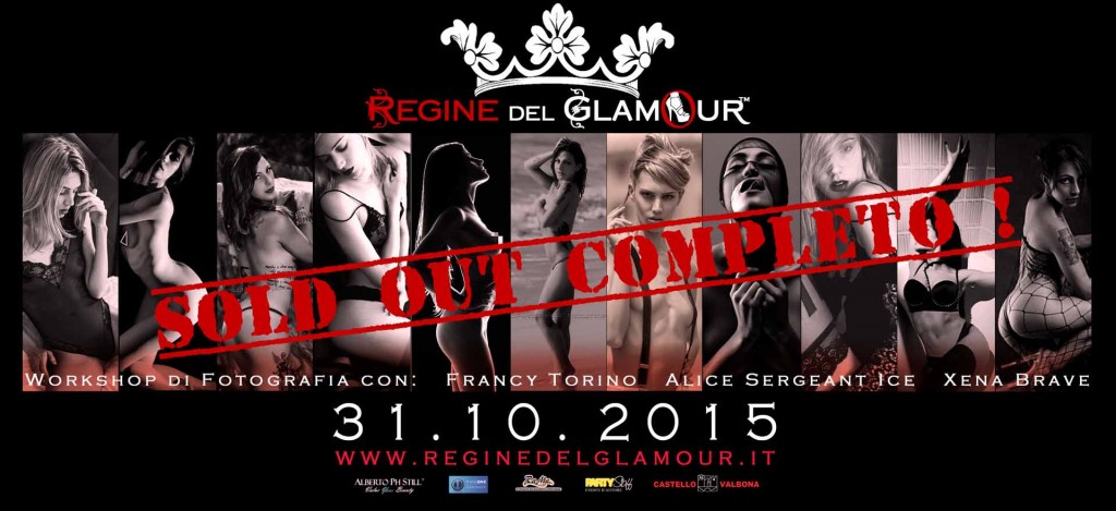 REGINE-del-Glamour SOLD OUT COMPLETO-Workshop di fotografia di nudo glamour in Castello con corso di fotografia con flash da studio by Alberto Still