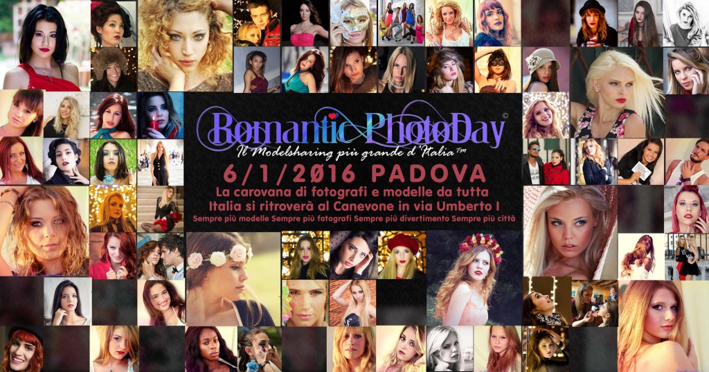Locandina Romantic PhotoDay il modelsharing più grande d'Italia edizione gennaio 2016