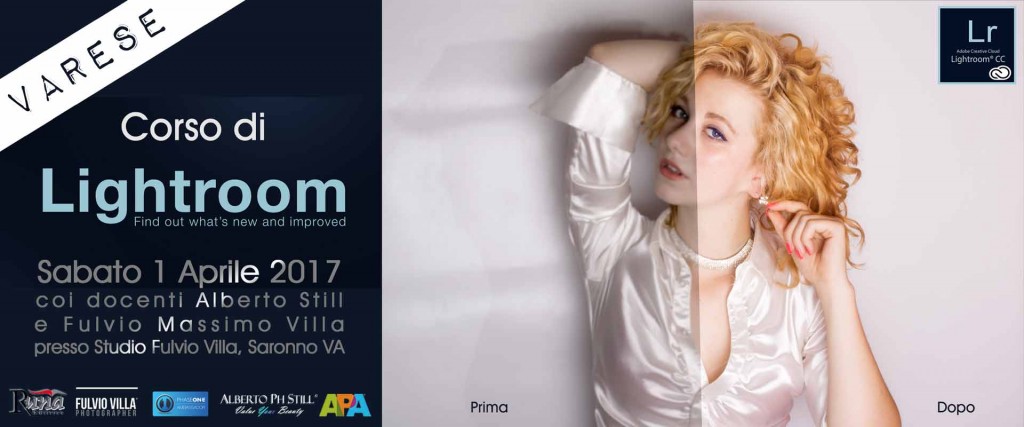 Corso Adobe Photoshop Lightroom CC a Varese One Day Pro con Alberto Still e Fulvio VIlla 01042017