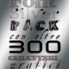 Font Silver Pack: libreria con oltre 300 font/caratteri grafici per rendere più belle le tue impaginazioni con Photoshop® e con tutti gli altri programmi di grafica che utilizzano testi. Puoi usare questi font con Photoshop®, Lightroom®, Illustrator®, InDesign®, Corel Draw®, e anche con Word®, Excel®, Windows® Office®, e Open Office®!