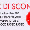 Buono sconto di 70€ per l'eventuale iscrizione al corso dal vivo Fotoritocco Passo Passo di 2 mesi in aula