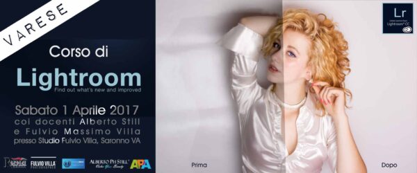 Corso Adobe Photoshop Lightroom CC a Varese One Day Pro con Alberto Still e Fulvio VIlla 01042017