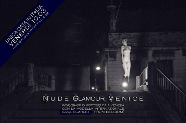 Workshop di fotografia di nudo Nude Glamour in Venice 2017 con Sara Scarlet