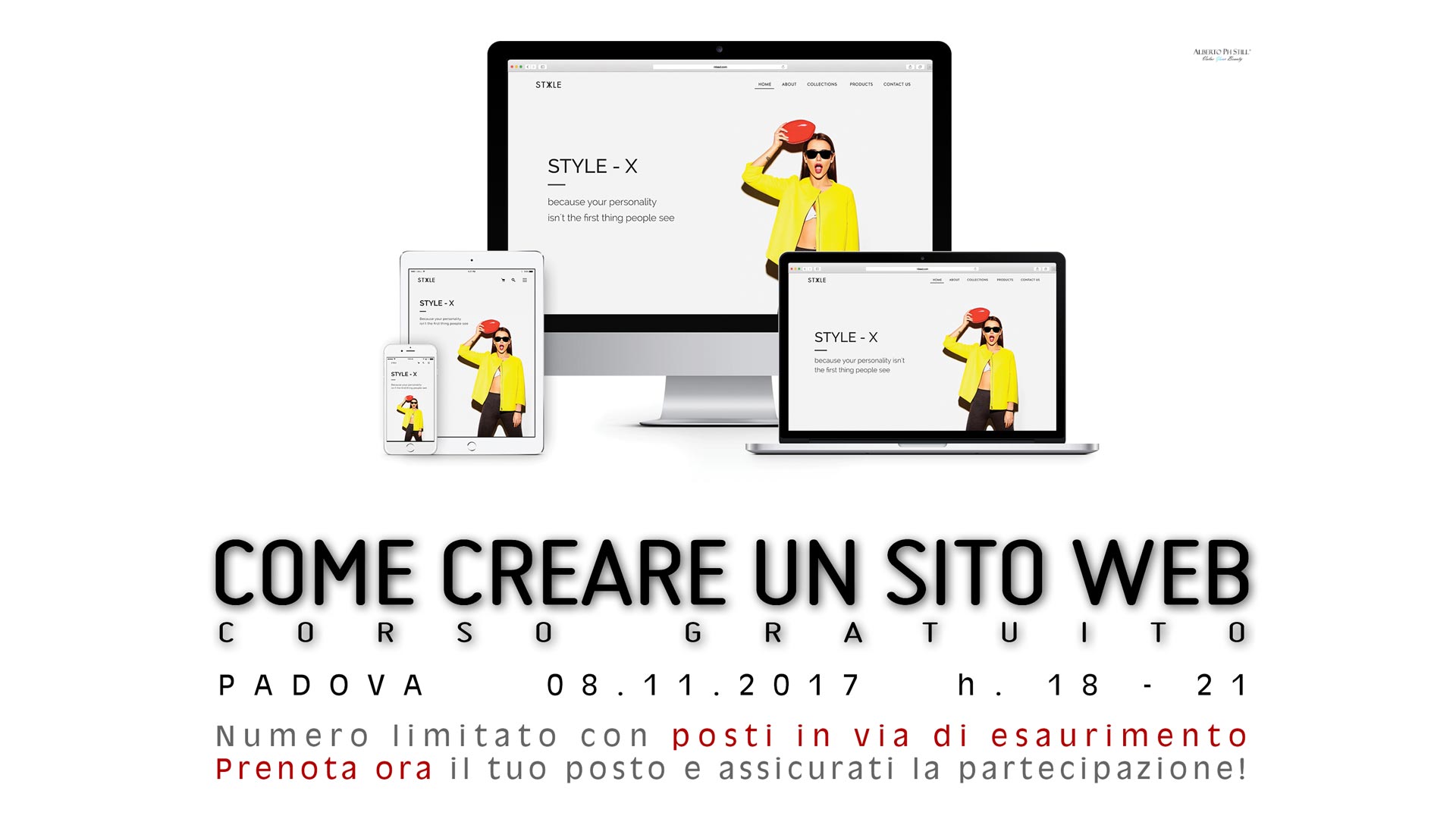 Come creare un sito web corso gratuito Padova by Alberto Still